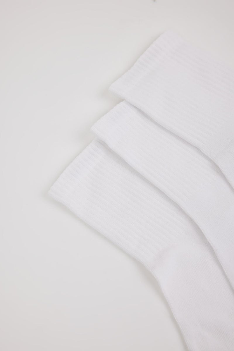 DeFacto White Man Man 3 piece Short Socks Casual - Image 4